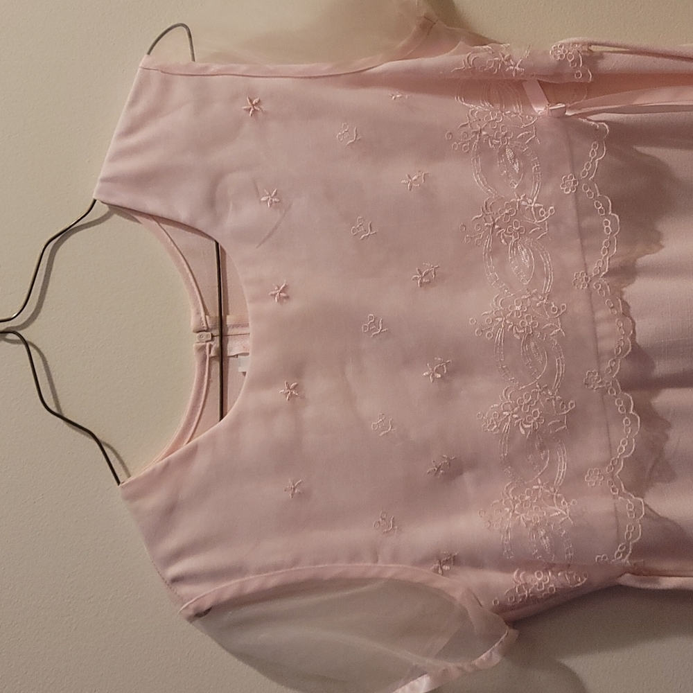 Pink lace dress